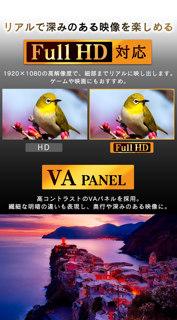 【訳あり】液晶ディスプレイ 27インチ ブラック RLD-A27AF-B1