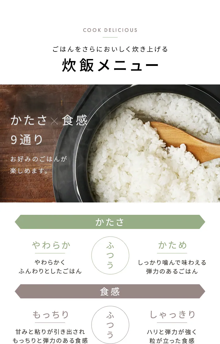 炊飯器 3合 IH 50銘柄炊き RC-IL30-B ブラック5