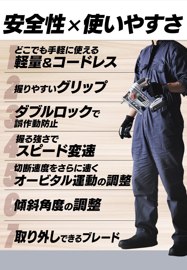  電動ノコギリ 糸のこ ジグソー 18V 充電式 本体のみ JJS181-Z8