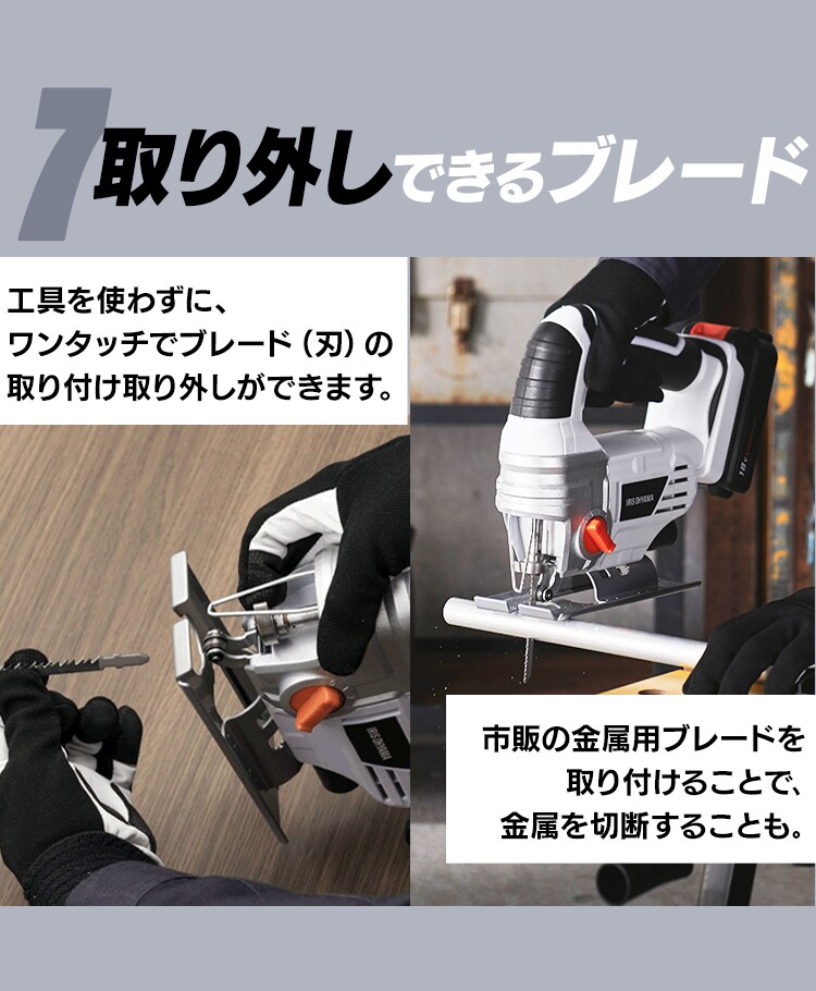  電動ノコギリ 糸のこ ジグソー 18V 充電式 本体のみ JJS181-Z17