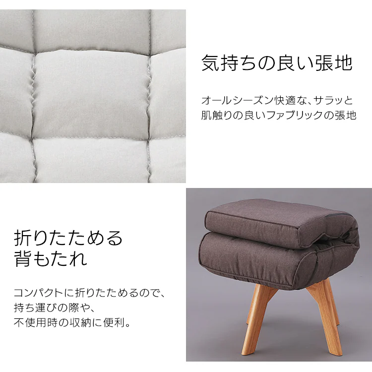 【訳あり】回転ファブリックチェア FAC-K ブルー9
