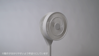 扇風機 静音 DCモーター 360°首振りFD-22T-W ホワイト2