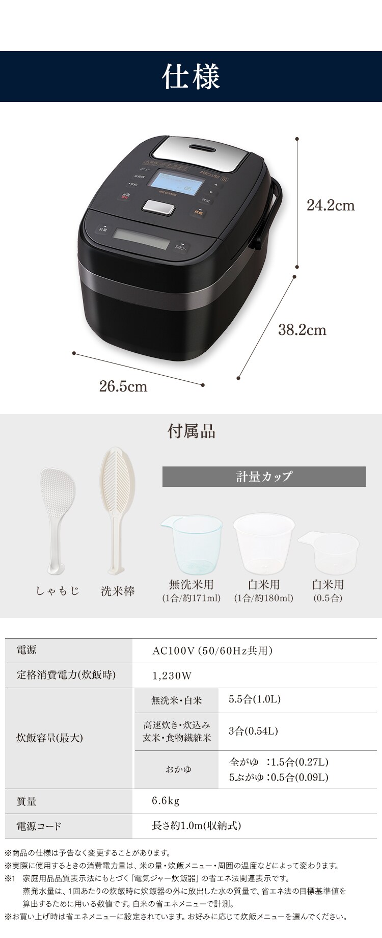 【訳あり】圧力IH炊飯器 5.5合 11