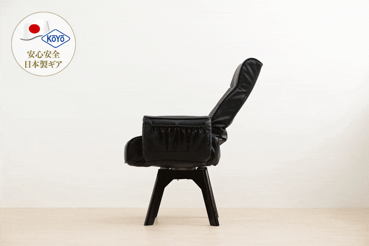 回転チェア レザー調 LEC-KH 全2色2