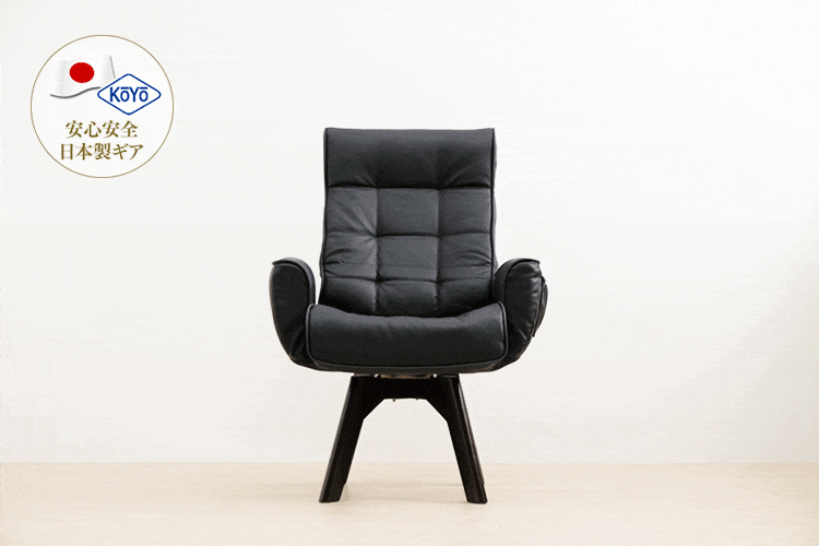 回転チェア レザー調 LEC-KH 全2色4