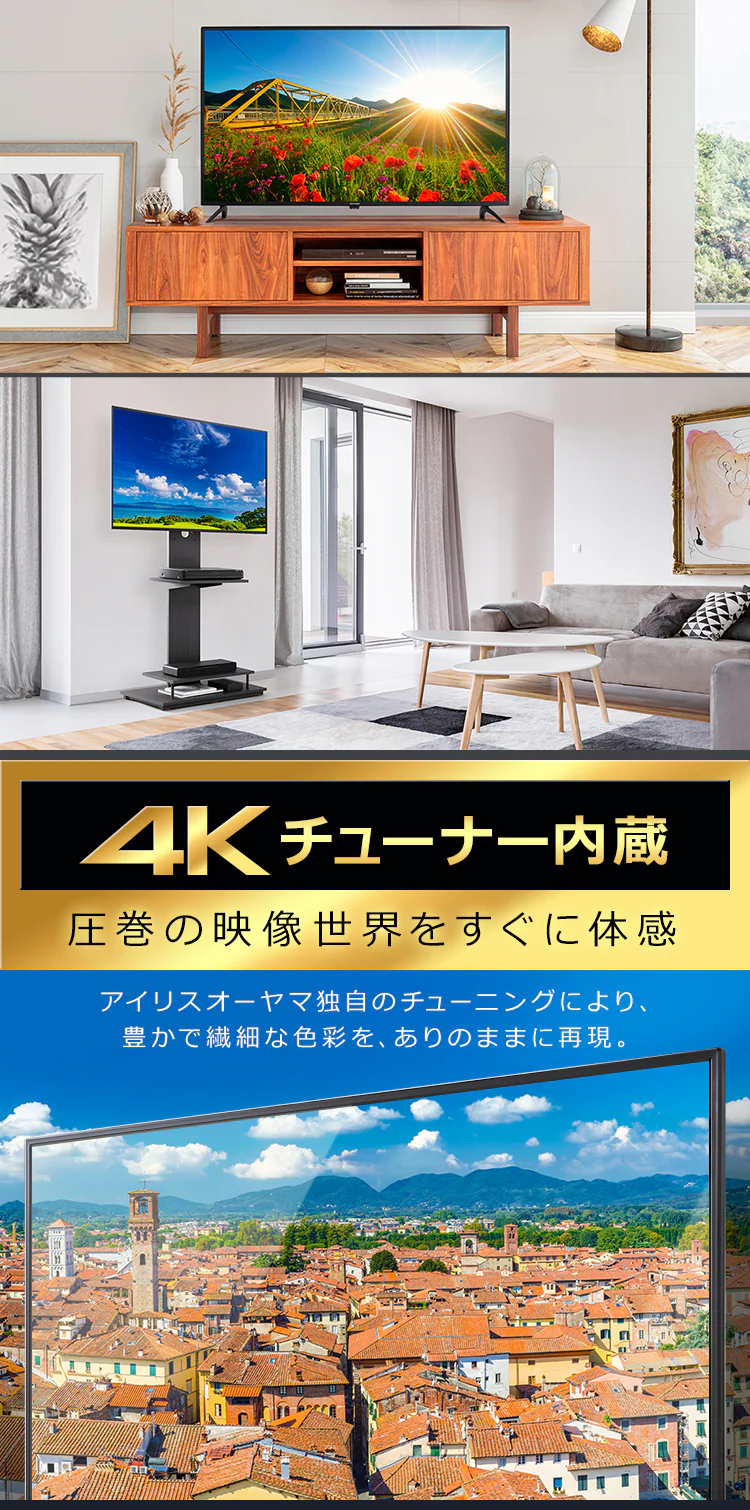 【訳あり】テレビ 50V型 4K QLED Fiona 50XD2B2