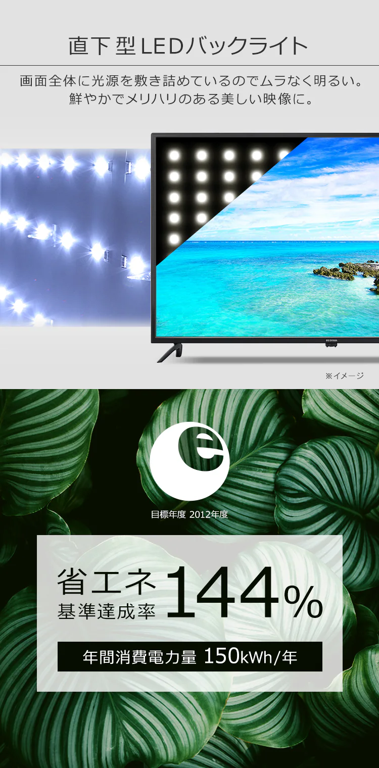 【訳あり】テレビ 50V型 4K QLED Fiona 50XD2B8