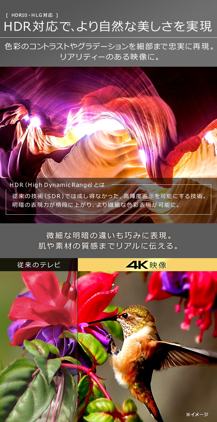 【訳あり】テレビ 50V型 4K QLED Fiona 50XD2B4