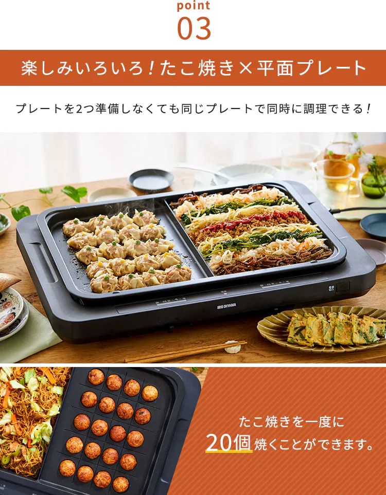 左右温調ホットプレート2枚 WHPK-022-B ブラック7