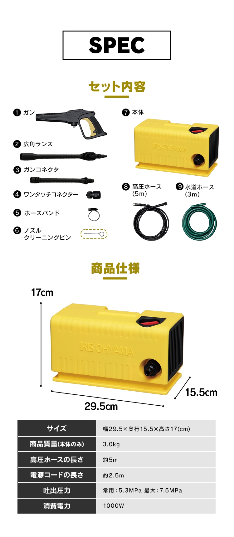 アイリスオーヤマ　高圧洗浄機　FBN-301