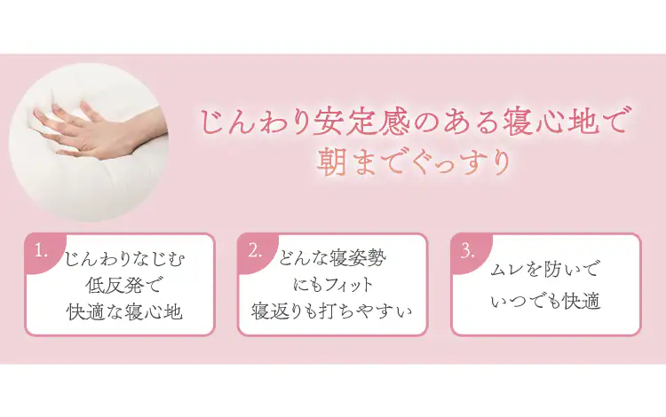 安定感のある寝心地で朝までぐっすり