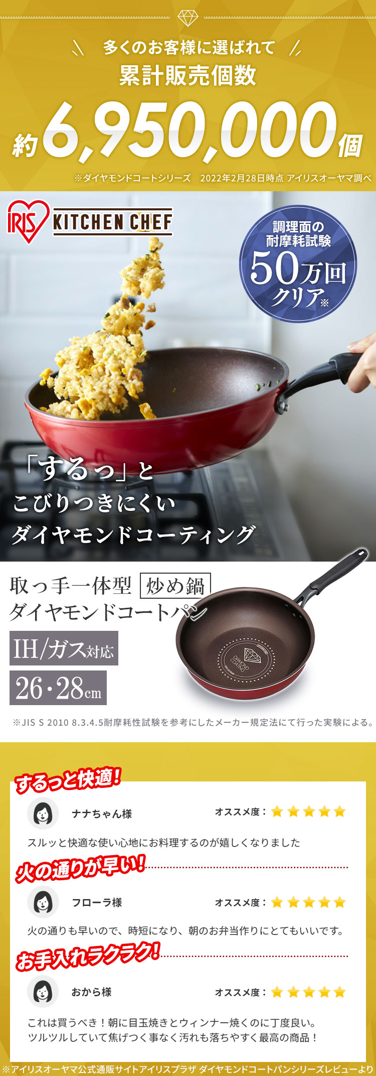 廃盤品☆ ロイヤルクイーン☆ガス専用2コート鍋 小フライパン