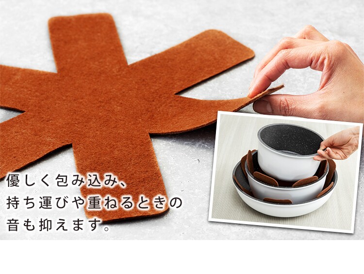 【IH対応】ダイヤモンドコートパン ホワイト＆マーブル 12点セット ISＮ-SE1218