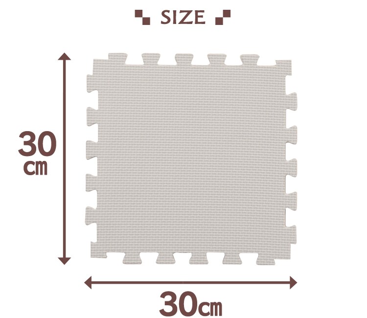 サイズ（９枚敷き詰めると約半畳分）