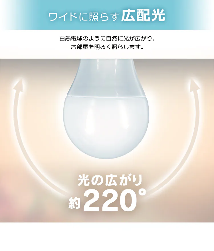 スマートスピーカー対応 LED電球