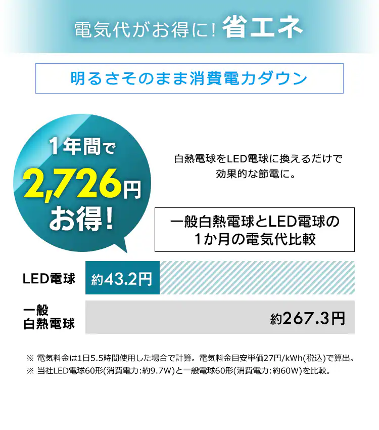 スマートスピーカー対応 LED電球