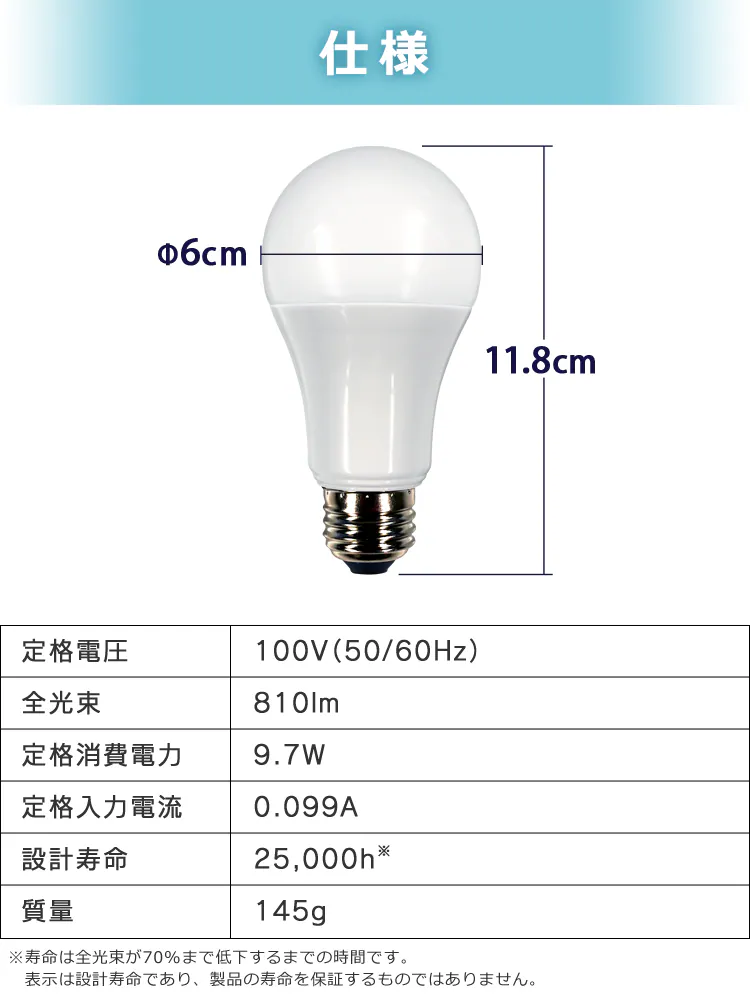スマートスピーカー対応 LED電球