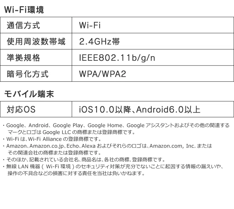 スマートスピーカー対応 LED電球