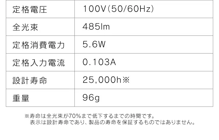【2個セット】LED電球 E26口金 下方向タイプ 40W形相当 電球色 開放形器具対応 人感センサー付 LDR6L-H-SE2511
