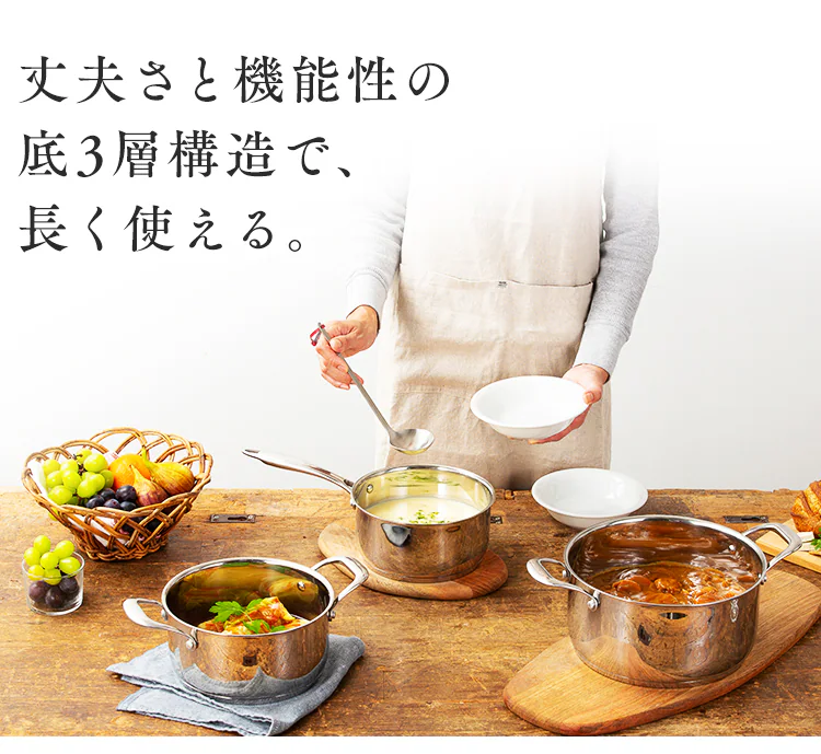 鍋 片手鍋 18cm IH/ガス ステンレス SP-P18  1