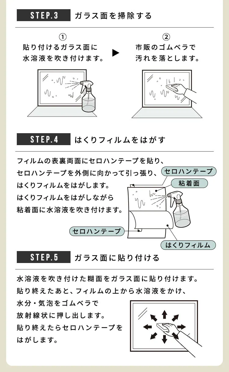 飛散防止フィルム 48×180cm HBF-4818N 防災グッズ 防災用品 飛散8