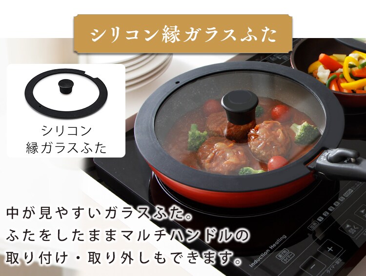 【IH対応】KITCHEN CHEF ダイヤモンドコートパン 12点セット H-IS-SE12 15