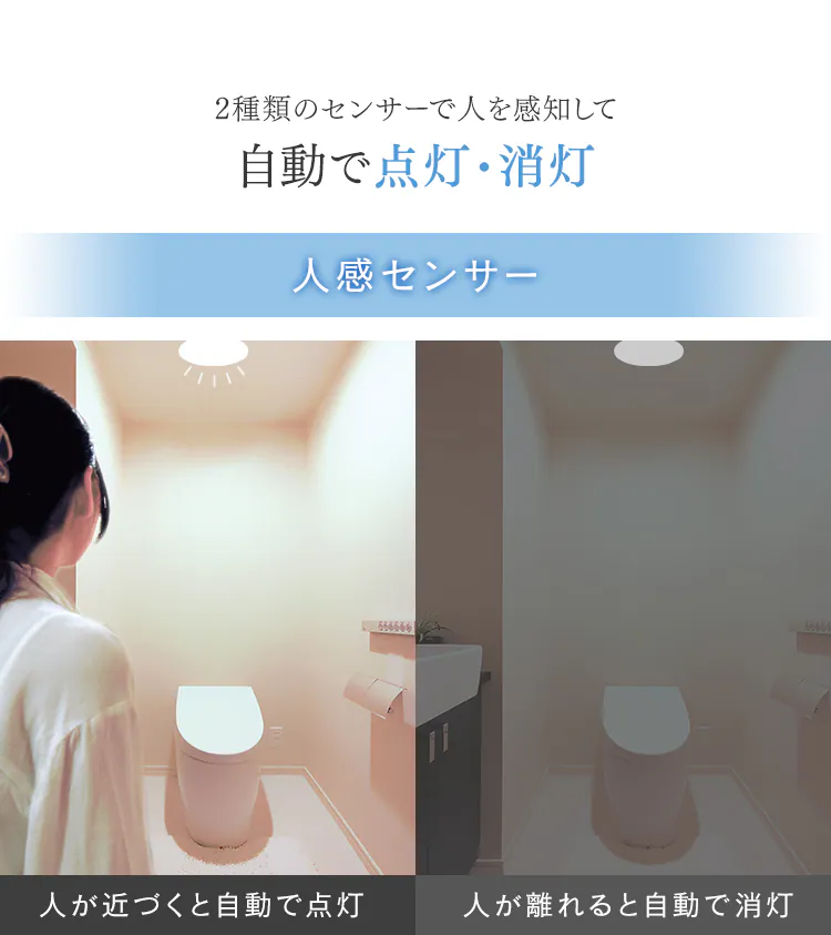 パネルライト 小型 LED 750lm 人感センサー付 昼光色 玄関 廊下 キッチン 洗面所 クローゼット トイレ 物置 照明 SCL-75DMS-LGP8