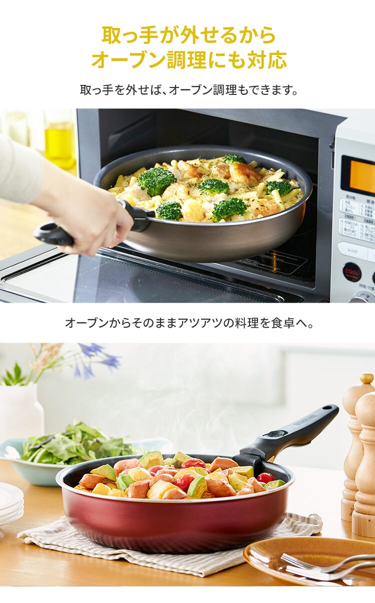 ダイヤモンドコートパンD-plus 26cm IH PDCI-S26F 全3色 4