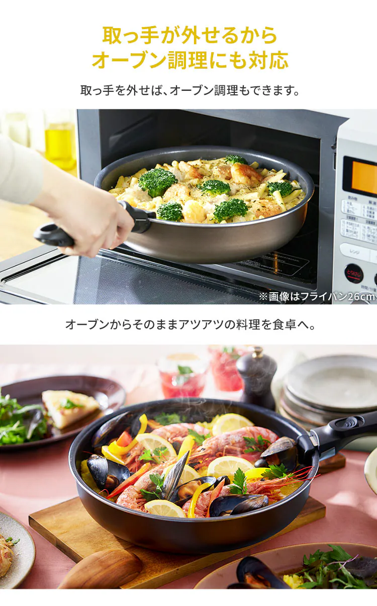 フライパン 28cm IH/ガス火対応 ダイヤモンドコートパンD-plus PDCI-S28F チェスナットブラウン4