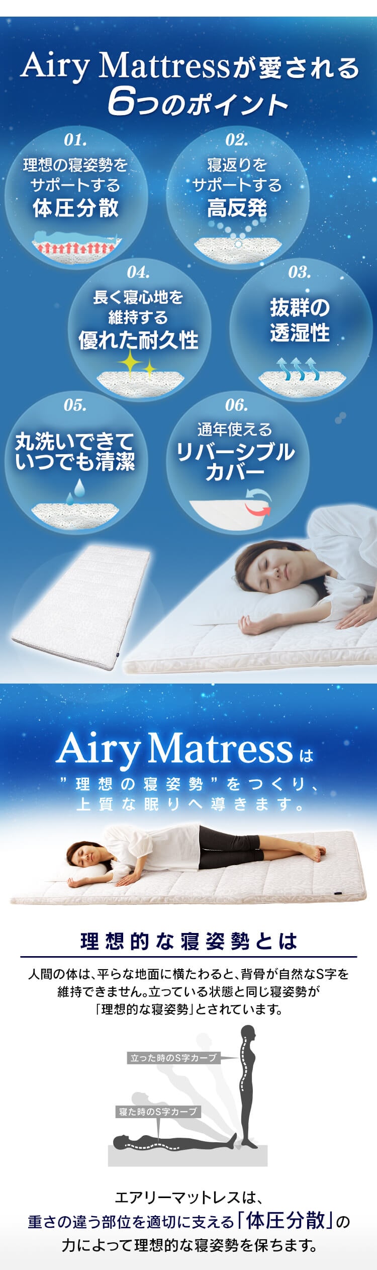 エアリー敷き布団 セミダブル ASＦ-SD グレー K530960F│アイリスプラザ│アイリスオーヤマ公式通販サイト