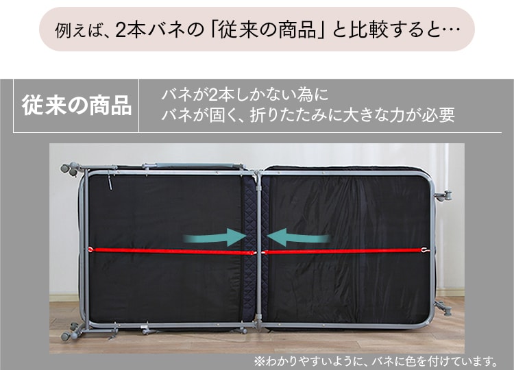 【訳あり】折りたたみベッド OTB-BR13