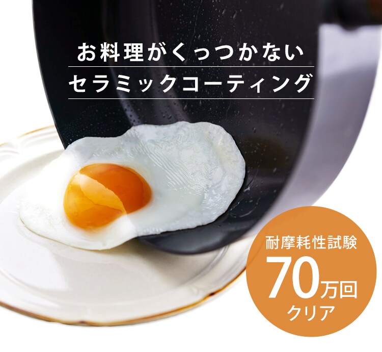 フライパン 10点セット IH/ガス対応 ルオント LUO-SE10W ホワイト8