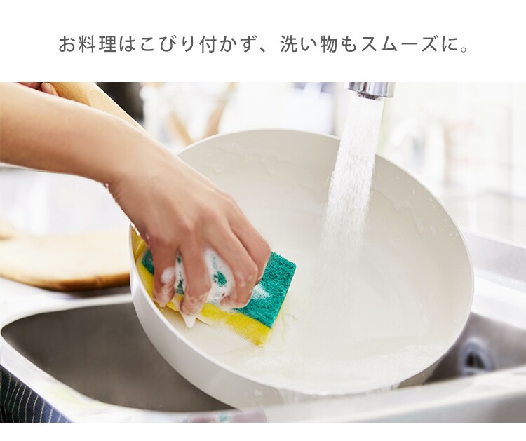 フライパン 10点セット IH/ガス対応 ルオント LUO-SE10W ホワイト11