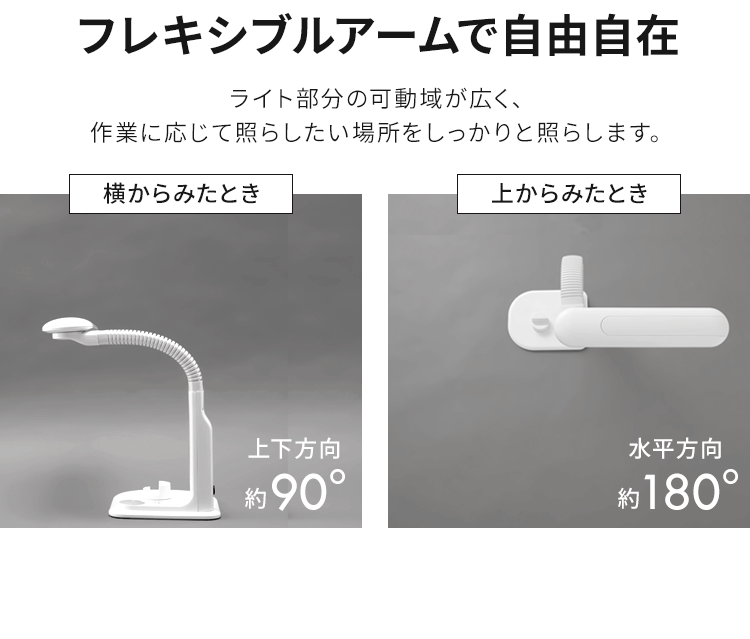 LEDデスクライト ホワイト LDL-501RN-W15