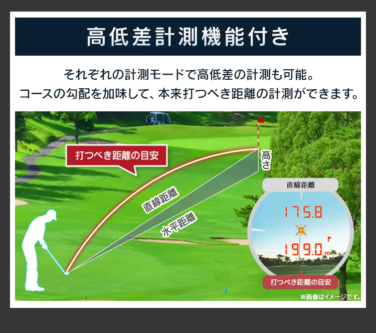 ヤードスコープ 距離計 YS20-OLH レッド5