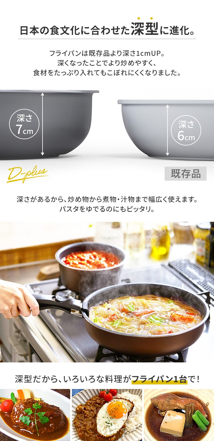 【訳あり】 フライパン 10点セット IH ガス火 ダイヤモンドコートパンD-plus PDCI-S10S チェスナットブラウン【前払い不可】【代引き不可】【同梱不可】3