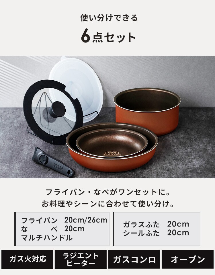 【訳あり】ダイヤモンドコートパン 6点セット H-GS-SE6 ピンク　6