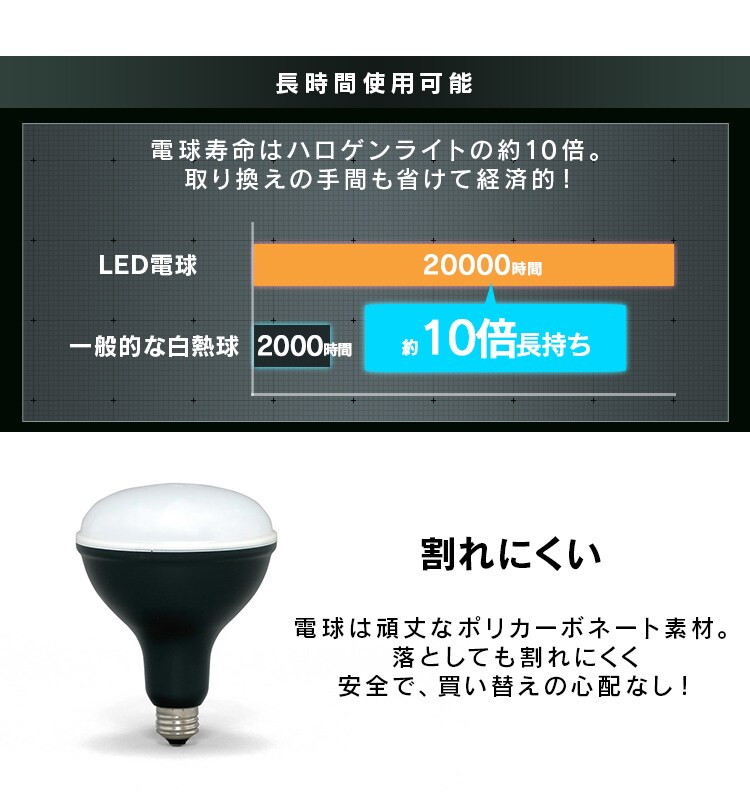 【訳あり】投光器５５００ｌｍ LWTL-5500CK3