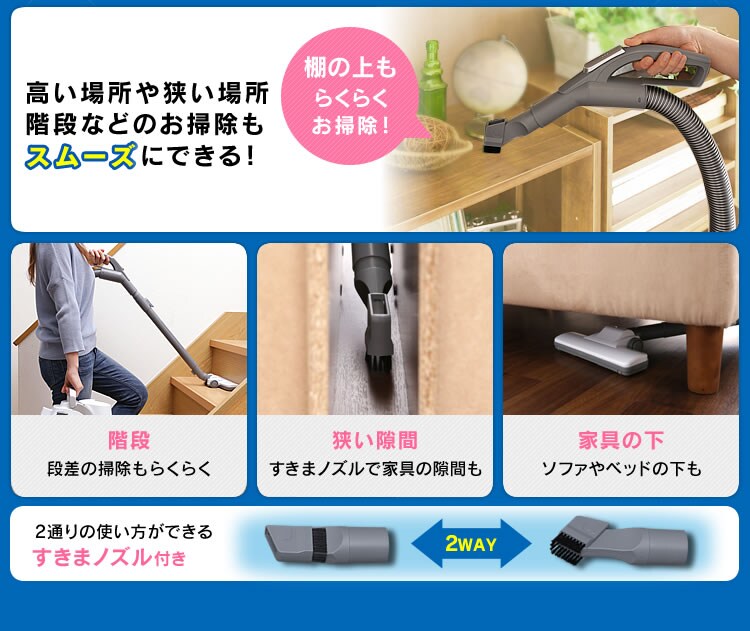 こんな場所のお掃除に大活躍!