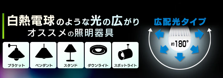 LED電球 E17口金 広配光タイプ 60W形相当 調光器対応 密閉形器具対応 (昼白色)1