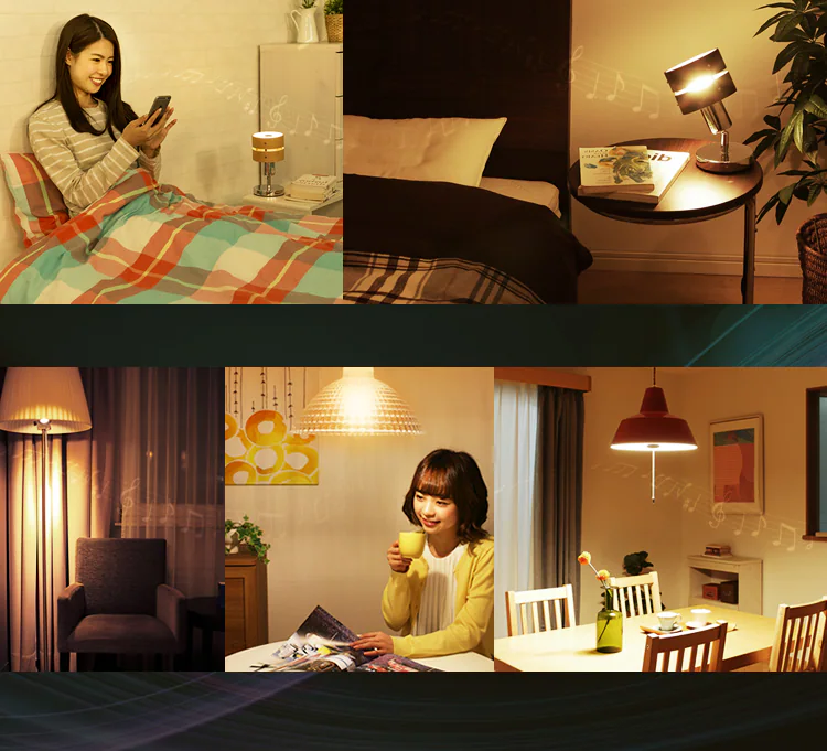 LEDスピーカー電球 E26口金 広配光タイプ 40W形相当 電球色 LDF11L-G-4S2