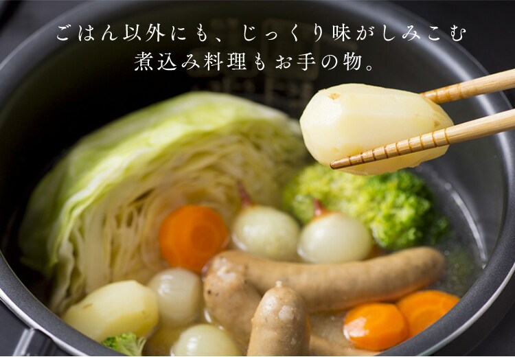 【訳あり】炊飯器 3合 IH 40銘柄量り炊き カロリー表示 RC-IC30-W 極厚火釜 ホワイト 15