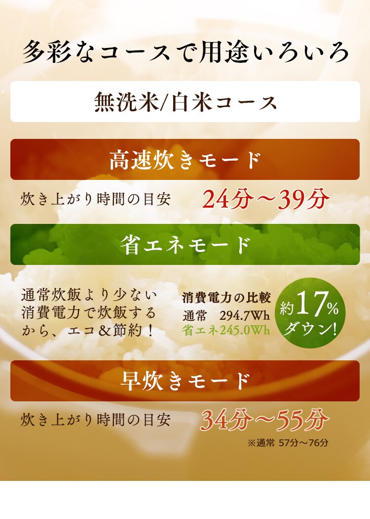 多彩なコースで用途いろいろ