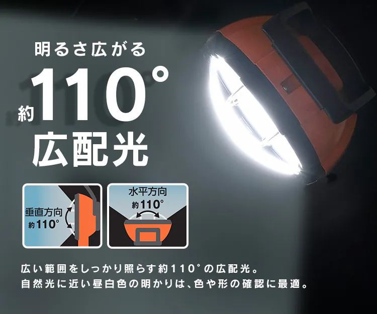 ワークライト LED クランプライト 投光器 作業灯 防水 2000lm LWT-2000C7