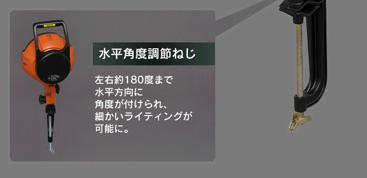 ワークライト LED クランプライト 投光器 作業灯 防水3000lm LWT-3000C10