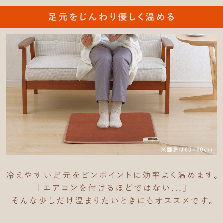 ホットマット 40×40? 温度調節2段階 HCM-40S1