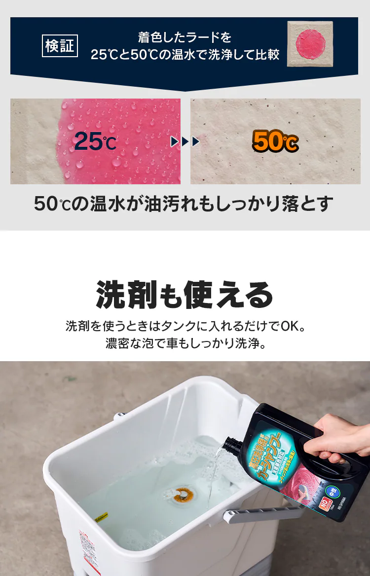 高圧洗浄機 タンク式 ベランダクリーナーセット ホワイト SBT-512N 10