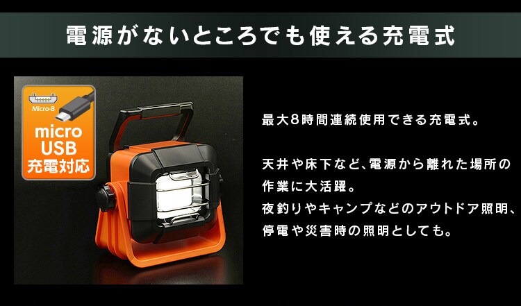 ワークライト LED ベースライト 充電式 屋内 屋外 作業灯 1000lm LWT-1000BB4