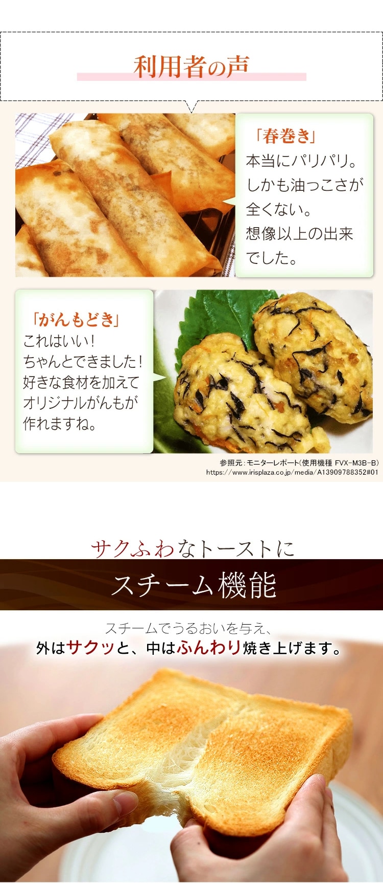 オーブン 4枚焼き 熱風 リクック ノンフライ ブラック H569242