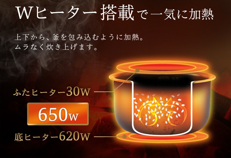 炊飯器 5.5合 マイコン 40銘柄炊き KRC-MD50-B 極厚火釜 4
